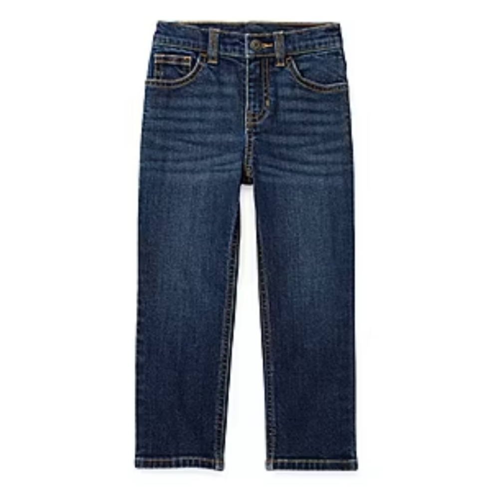 Okie Dokie Toddler Boys Stretch Fabric Straight Leg Jean